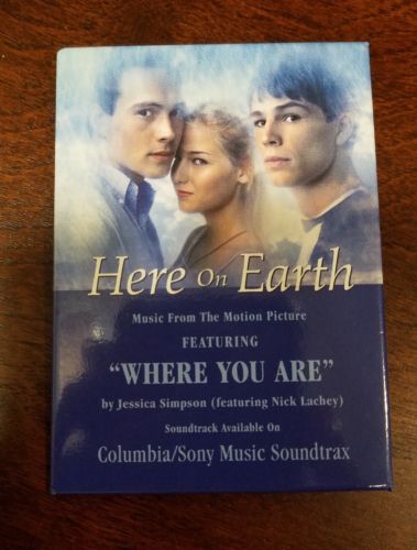 Here on Earth promotional pin badge/button