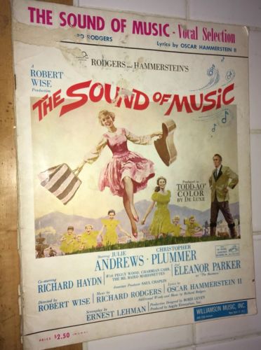 ‘The Sound of Music’ Official Movie Song Book: By Rodgers-Hammerstein (1959)