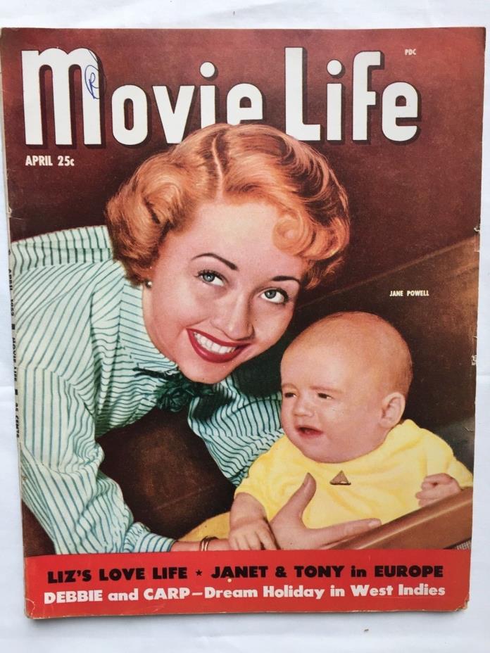 Movie Life 4/52 Leigh Curtis Powell Gardner Taylor Brando Reagan FREE SHIPPING