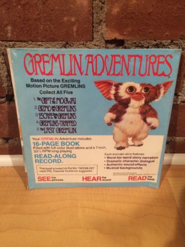 Gremlins Gizmo 16 Page Book And Read Along Record Sealed Brand New Vintage