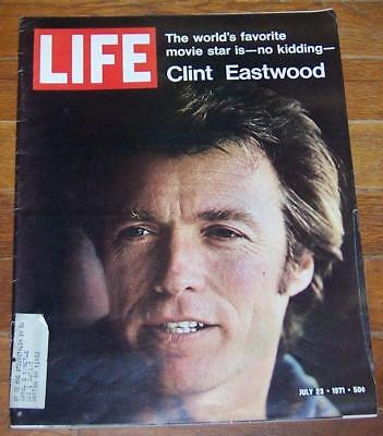 Life Magazine July 23, 1971  World's Favorite Movie Star Clint Eastwood on cover