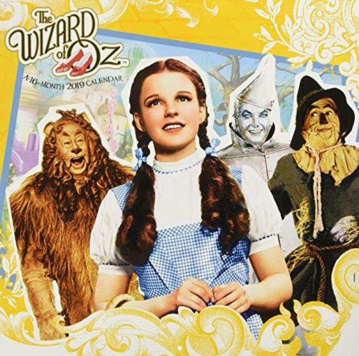 2019 The Wizard of Oz Wall Calendar By Trends International