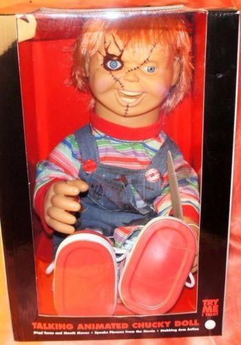 Bride of Chucky 24” Talking Animated Chucky Doll New in box