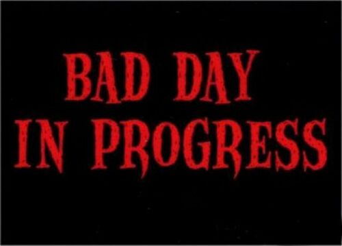 Bad Day In Progress Magnet DM2200