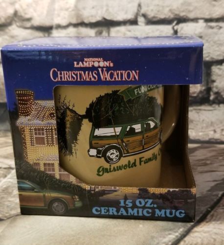 National Lampoons Christmas Vacation- Clark Griswald- 15 oz Ceramic Mug -NIB NWT