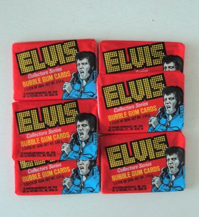 Lot of 6 -1978 Elvis Presley Unopened Donruss Packs of cards all MINT FLASH SALE