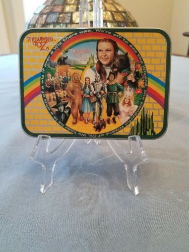 Wizard of Oz Sealed Playing Cards 2 Decks Metal Tin Case Vintage 1995