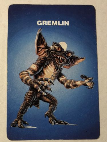 1984 TM & Warner Bros Inc. Gremlins Card Game Card UNO GREMLIN RARE!