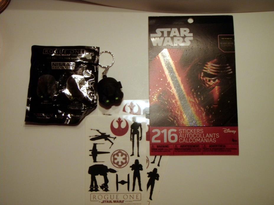 New Star Wars Rogue One Helmet Keychain Temporary Tattoos & Sticker Book Sticker