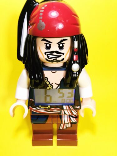 Lego Pirates of the Caribbean Jack Sparrow Alarm Clock 2011 NICE WORKING DS849