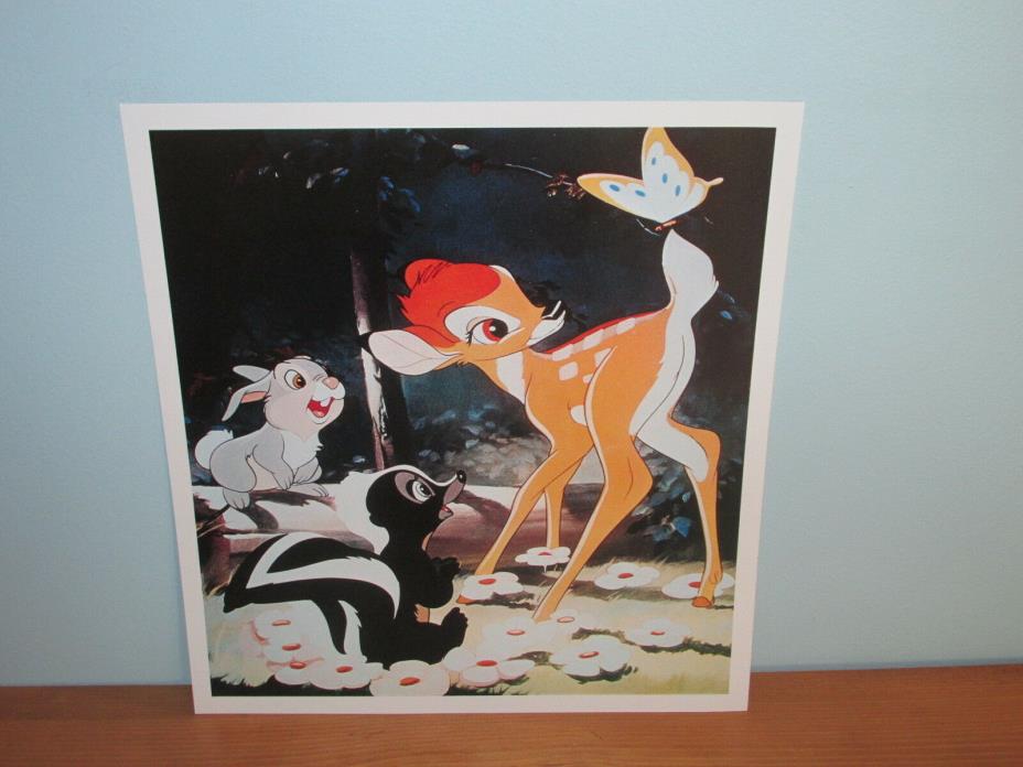 Disney Bambi and Friends Original Lithograph Print (C)
