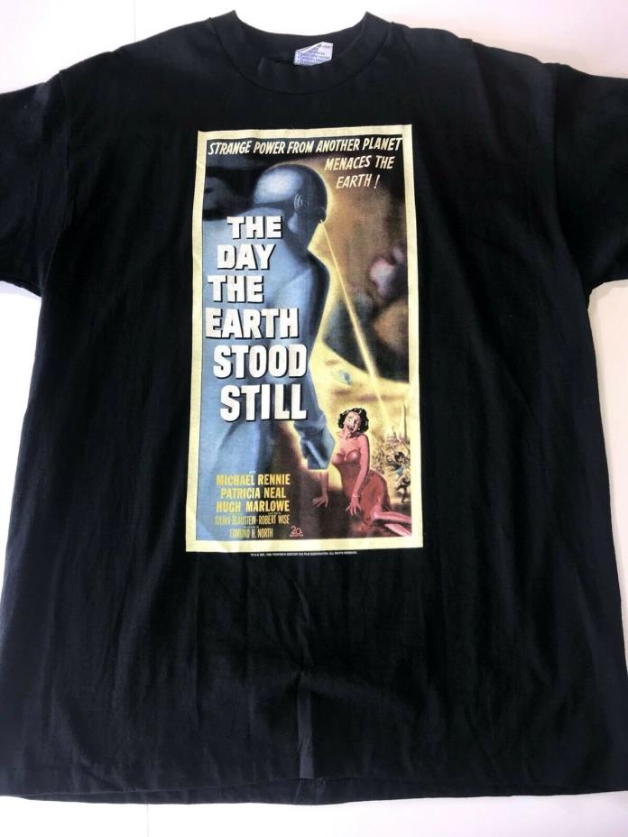 The Day The Earth Stood Still Shirt XL All Sport Vintage Old Michael Rennie Neal