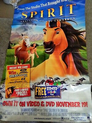 SPIRIT STALLION OF THE CIMARRON(VIDEO DEALER  40 X 27 POSTER!, 2000S) ANIMATED