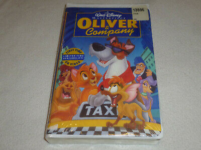 NEW SEALED WALT DISNEY MASTERPIECE OLIVER & COMPANY MOVIE VHS VIDEO CLAMSHELL