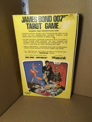 Original 1970s James Bond 007 Tarot Card Set Live And Let Die Complete