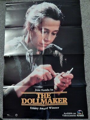 DOLLMAKER (VIDEO DEALER  18 X 26 POSTER, 1980S) JANE FONDA CLASSIC STORY RARE