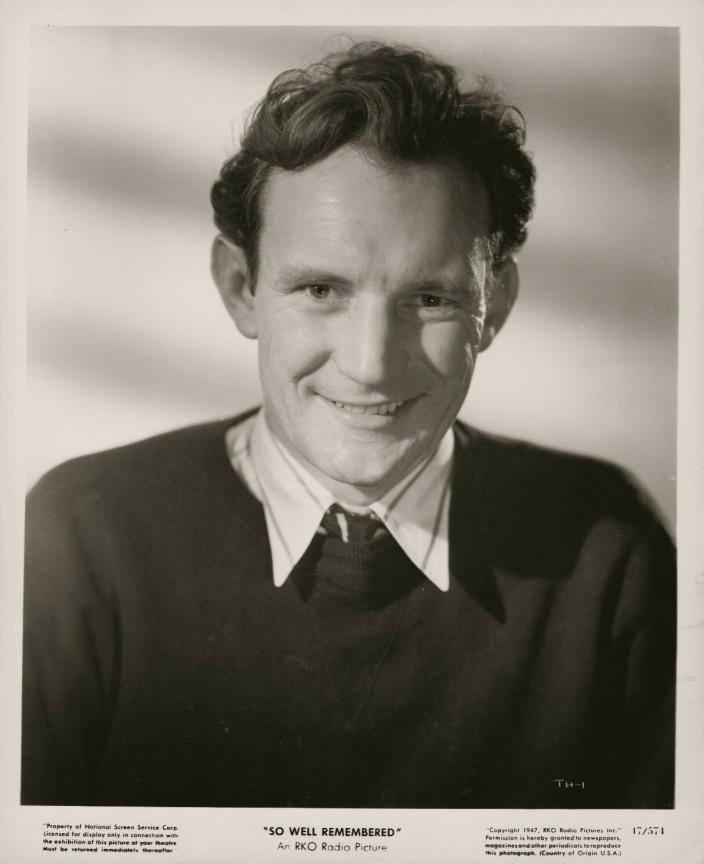 Trevor Howard ~ ORIGINAL 1947 portrait... So Well Remembered... cute smile