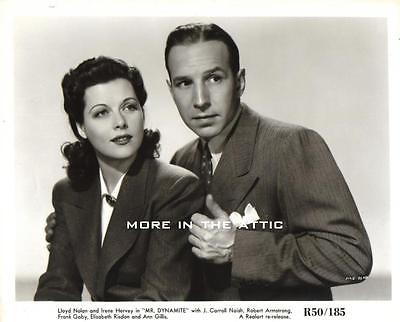 LLOYD NOLAN IRENE HERVEY MR DYNAMITE ORIGINAL VINTAGE FILM STILL