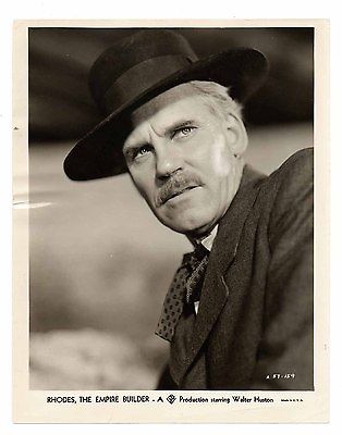 Vintage 1936 RHODES, THE EMPIRE BUILDER Original 8x10 WALTER HUSTON Portrait!