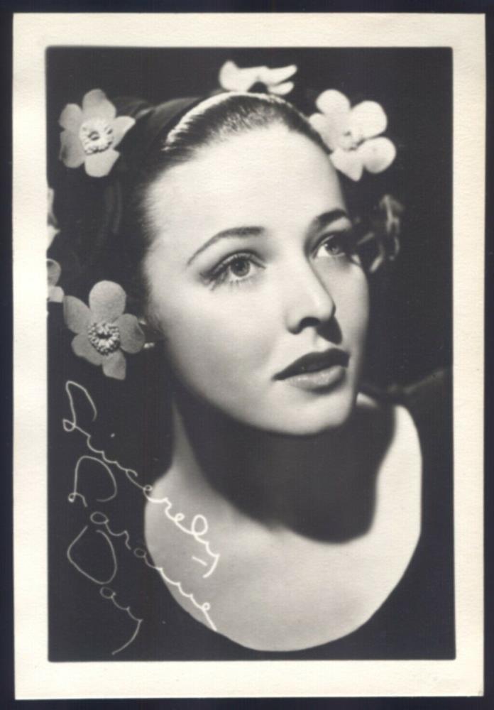 1940's Loraine Day Facsimile Autographed Photo