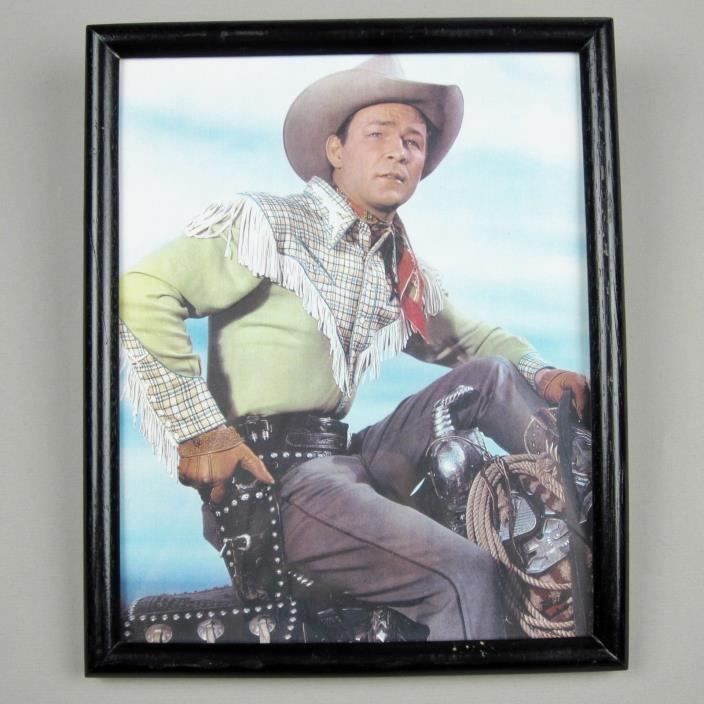 ROY ROGERS 1945 Close-Up *Framed* 8x10 Color Publicity Photo