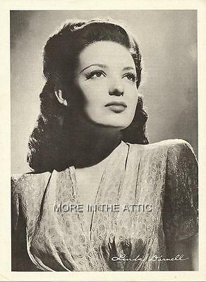 LINDA DARNELL ORIGINAL VINTAGE 1940'S MAILAWAY PORTRAIT PREMIUM