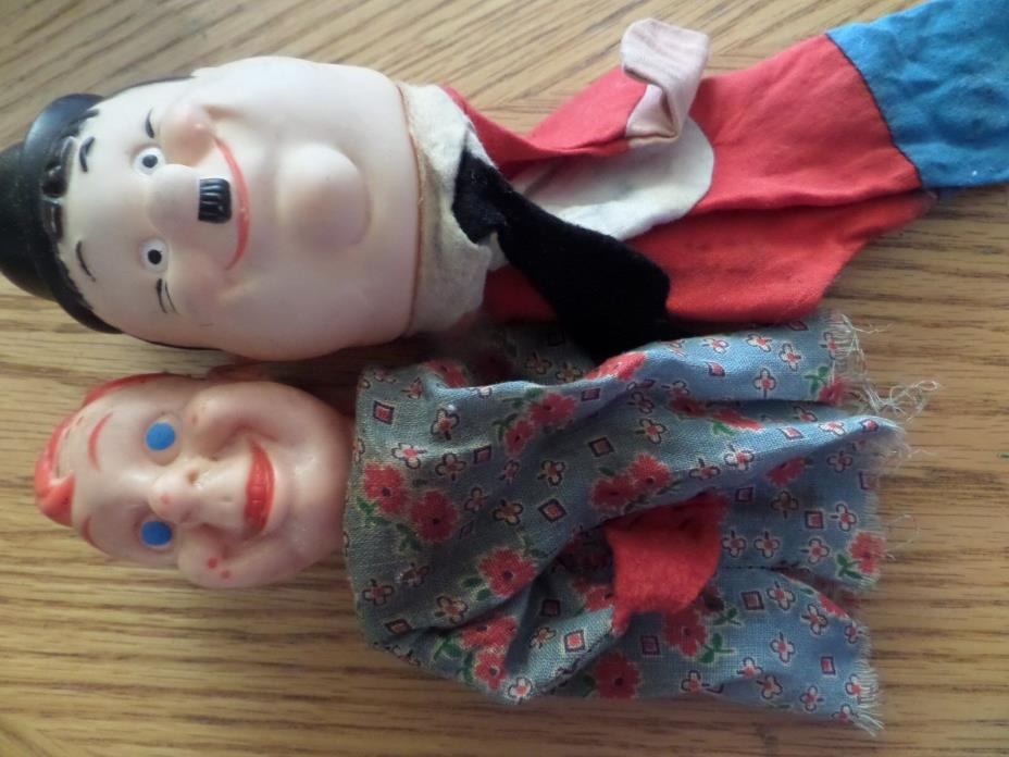 Vintage 1965 KNICKERBOCKER Charlie Chaplin Puppet AND HOWDY DOWDY