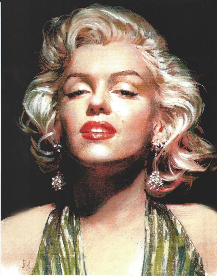 MARILYN MONROE 8 X 10 PHOTO ART WITH ULTRA PRO TOPLOADER