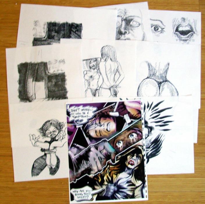 8 CSI Las Vegas Crime Scene Investigation Comic Art Props