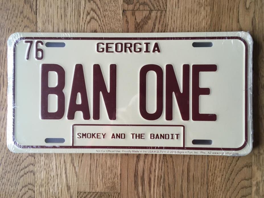 Lot of 12 New Smokey and the Bandit Ban One 76 Georgia License Plate
