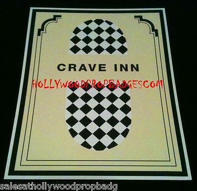 Crave Inn Diner Menu 8.5x11 Nightmare On Elm Street Prop Replica (Unsigned)