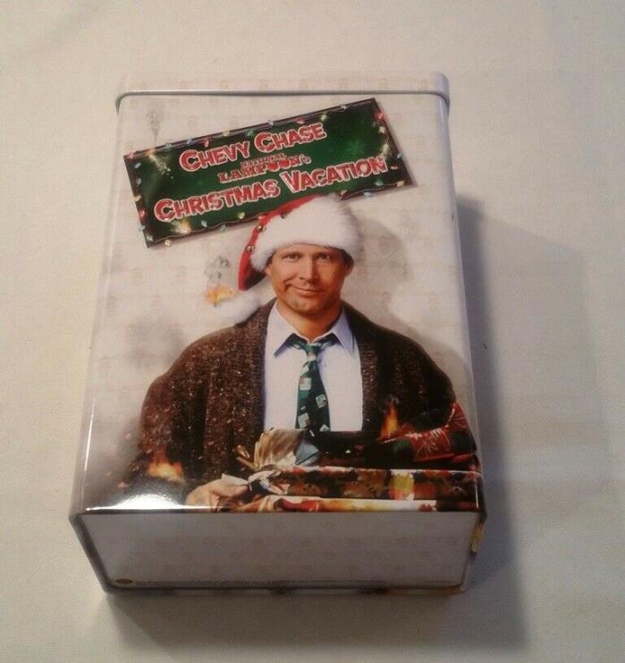 National Lampoons Christmas Vacation 20th tin with DVD and Marty Moose glass