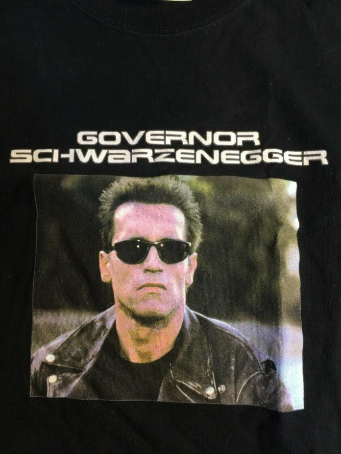 Arnold Schwarzenegger Governor California Election Promotional T-Shirt XL No Re