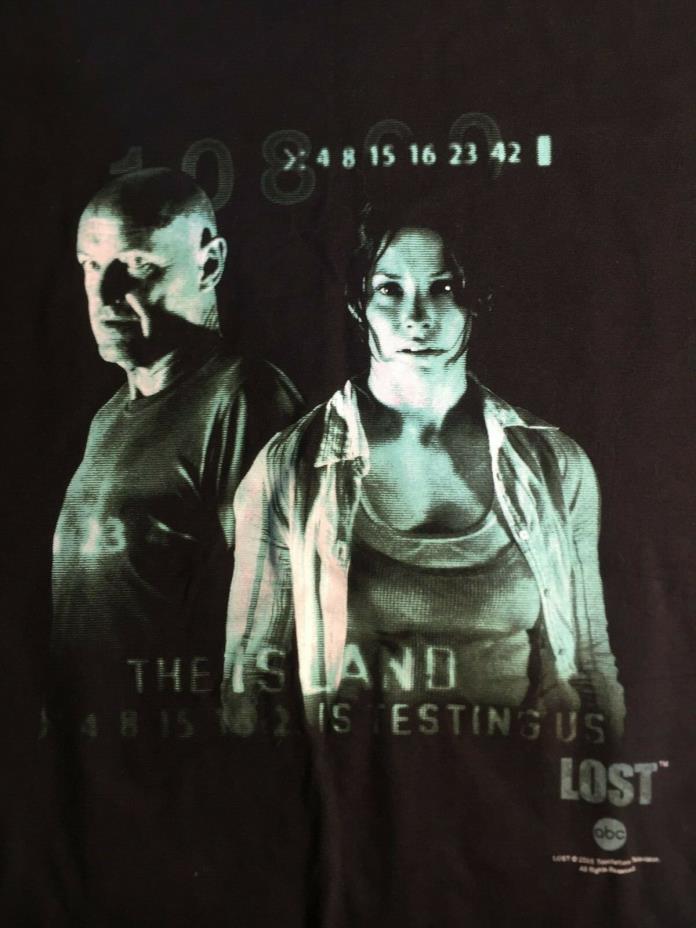 Lost TV Series 2005 Touchstone ABC Promotional T-Shirt Xl Mint Never Worn No Re!