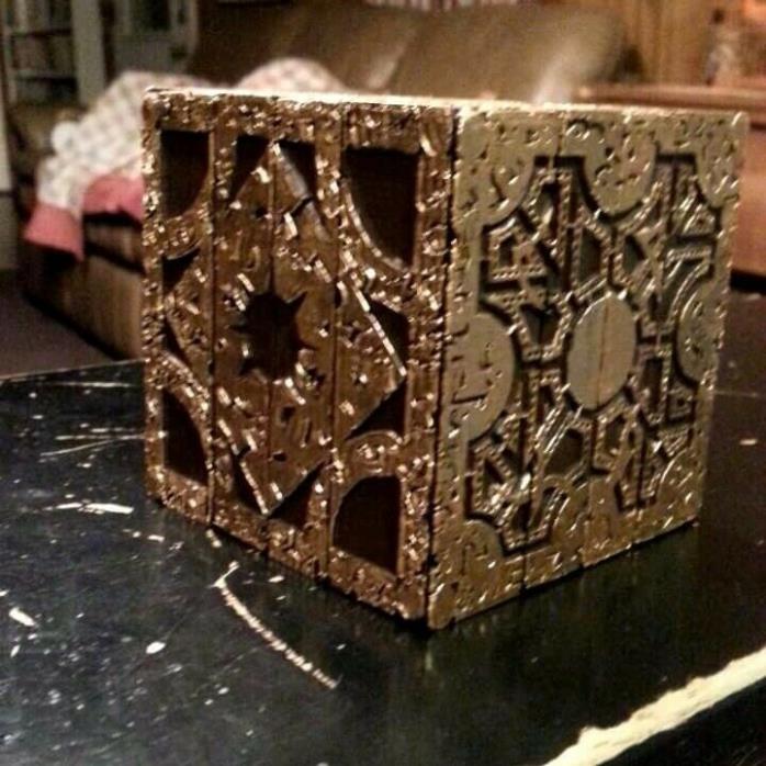 working hellraiser puzzlebox replica pinhead lament configuration gold series