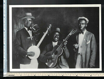 BLUES Jug Band Music Post Card; Gus Cannon's Jug Stompers; rppc photo postcard