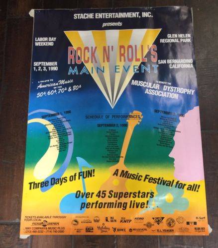 JERRY LEE LEWIS Poster Rock & Roll Main Event Man Cave Decor Vintage