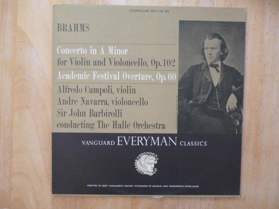 LP - Brahms- concerto for violin and cello: Barbirolli