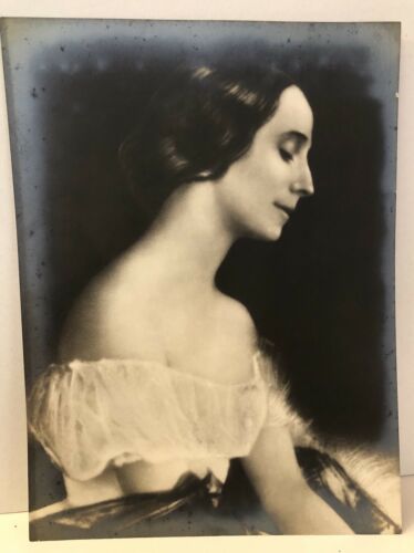 Original 1910s 20s ANNA PAVLOVA Beautiful Portrait Silver Gelatin Photograph
