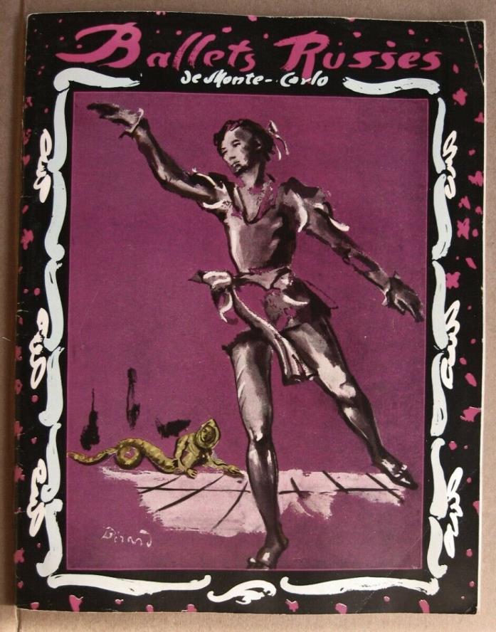 Ballet Russe de Monte Carlo, Season 1938-1939 Program- Christian Bernard