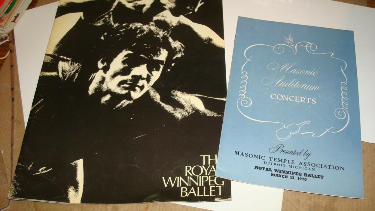 The Royal Winnipeg Ballet Program and Playbill 1970 Rare