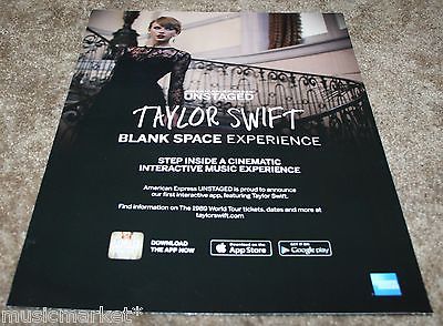 TAYLOR SWIFT 10x13 BILLBOARD Trade Magazine Promo Photo Ad