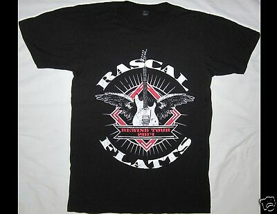 RASCAL FLATTS Rewind Tour 2014 Size Small Black T-Shirt