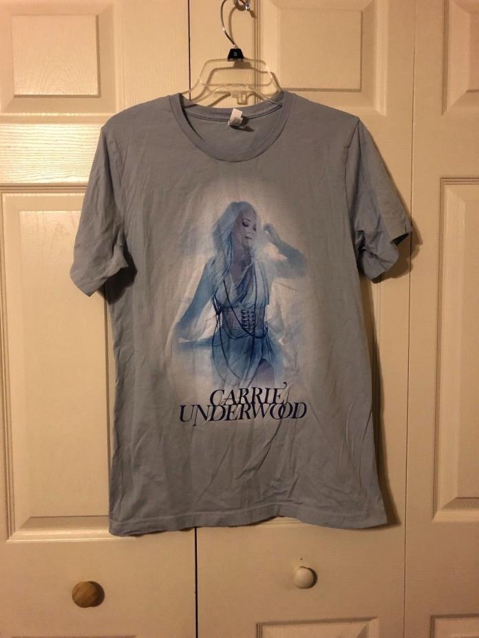 Carrie Underwood Light Blue Graphic T-shirt Size M NEW