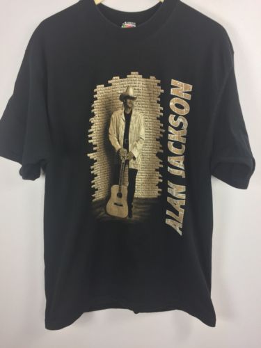 Vtg Alan Jackson Country Music Tshirt Sz Large/XL 1996 Short Sleeve