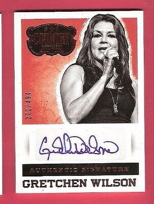 GRETCHEN WILSON CERTIFIED AUTHENTIC AUTOGRAPH AUTO CARD #d PANINI COUNTRY MUSIC