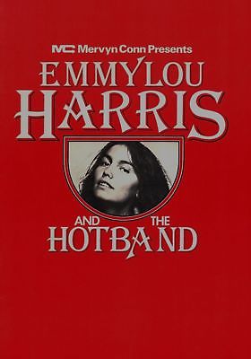 EMMYLOU HARRIS 1976 ELITE HOTEL TOUR CONCERT PROGRAM BOOK / EXCELLENT