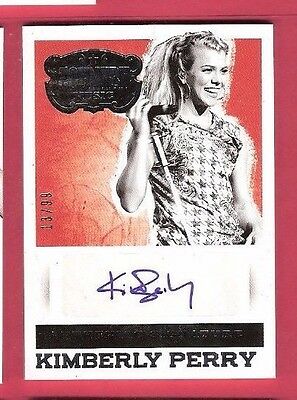 THE BAND PERRY Kimberly AUTOGRAPH CARD #d 13/99 2014 PANINI COUNTRY MUSIC