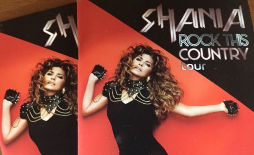 2 Shania Twain Rock This Country Tour VIP Photo Books RARE! EXCELLANT CONDITION!