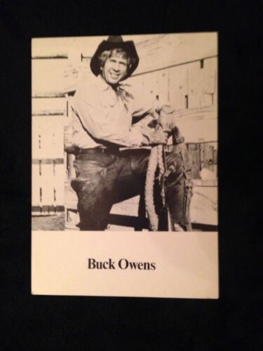 Vintage 5X7 Publicity Postcard Of Buck Owens Dressed As A Cowboy
